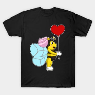 Bee Bride Balloon Wedding T-Shirt